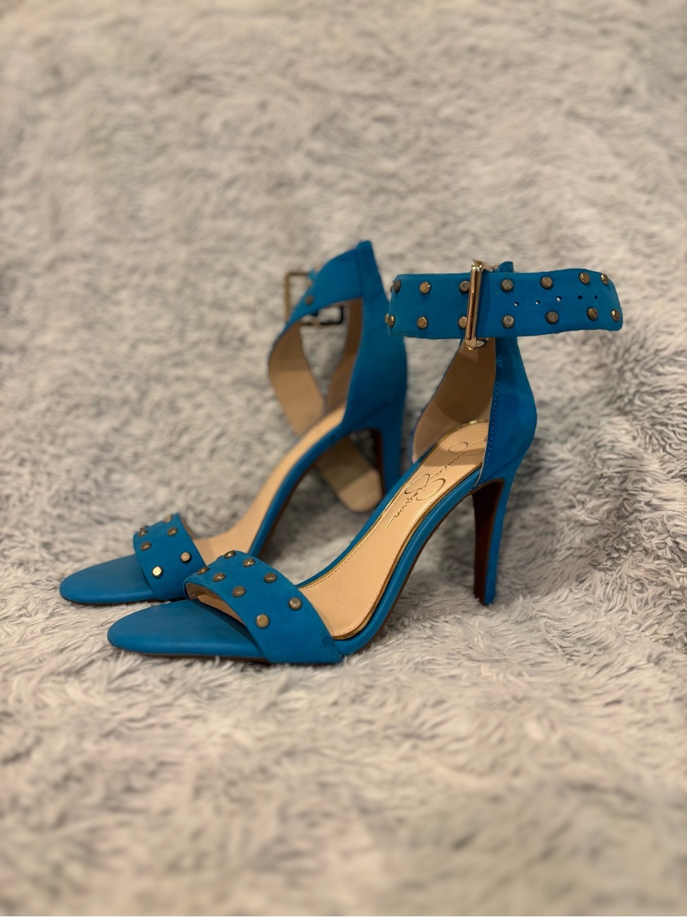 Jessica Simpson NEW Elonna 2 High Heels in Electric Blue Size 7.5